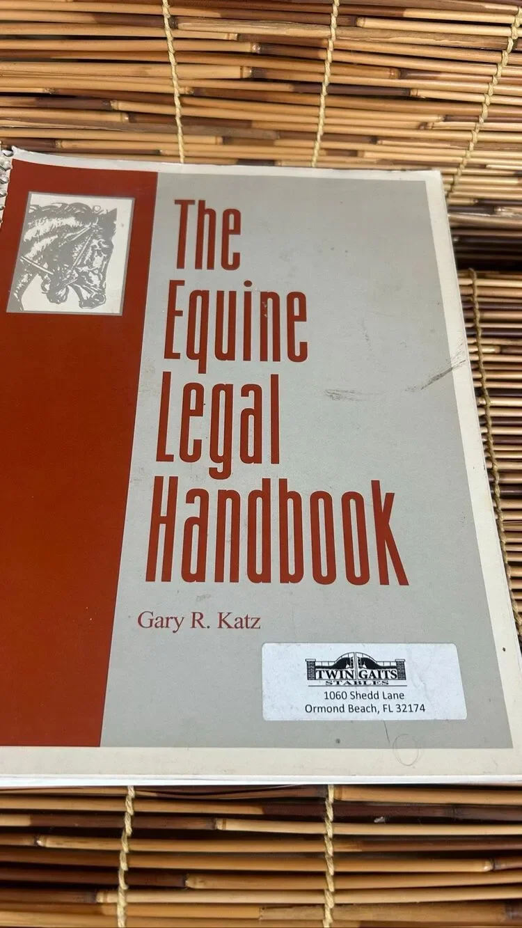 Equine Legal Handbook - paperback Spiral Katz Gary